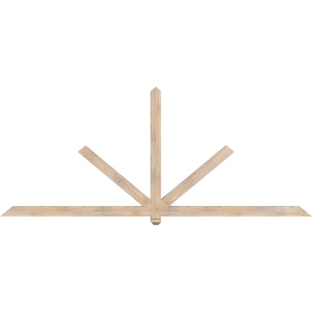 Ekena Millwork Kennewick Smooth Timber Gable Bracket, Douglas Fir, 108"W x 45"H x 3 1/2"D x 3 1/2"F, 10/12 Pitch GBW108X45X0404KEN00SDF